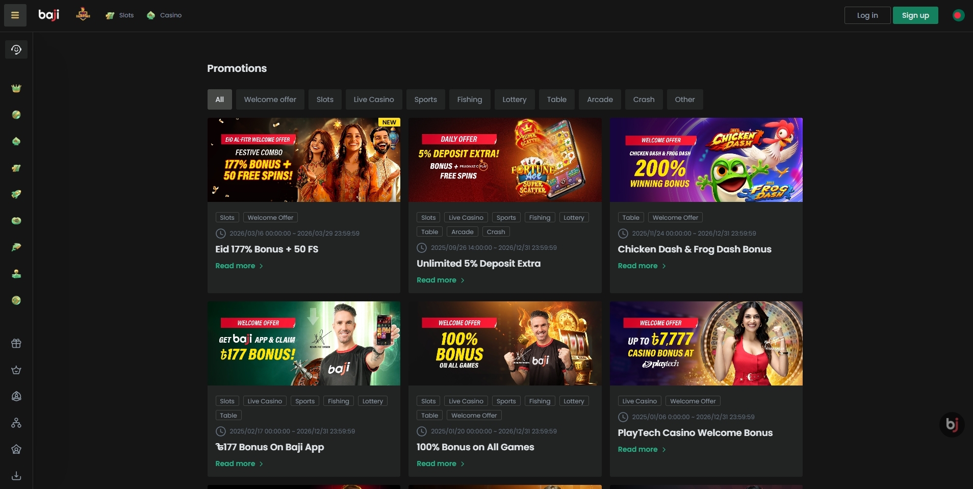 Baji Casino Promotions