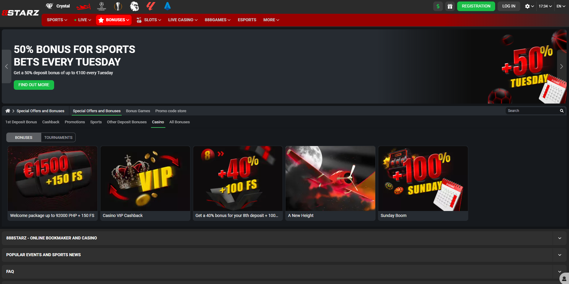 888starz Casino Promotions